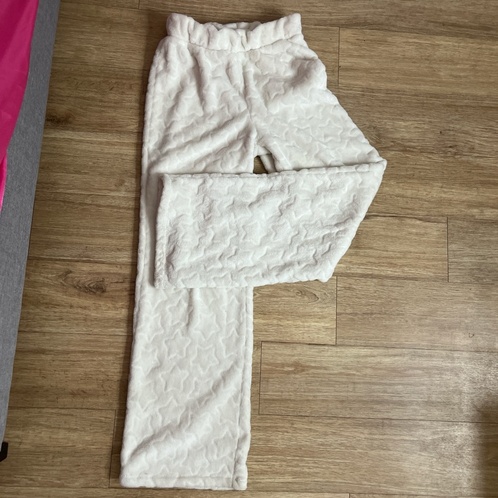 Cozy White Star Pattern Pajama Pants